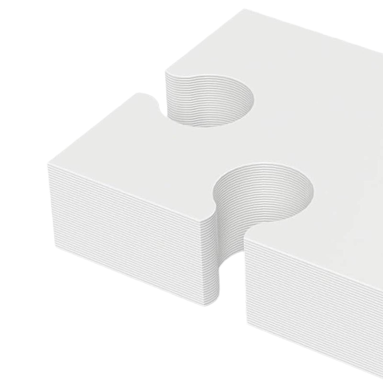 Puzzle Blank White - ชุดจิ๊กซอว์กระดาษแข็งสีขาวเปล่าสำหรับวาดภาพ ปรับแต่งได้ เหมาะสำหรับเด็ก ใช้ในโครงการโรงเรียน