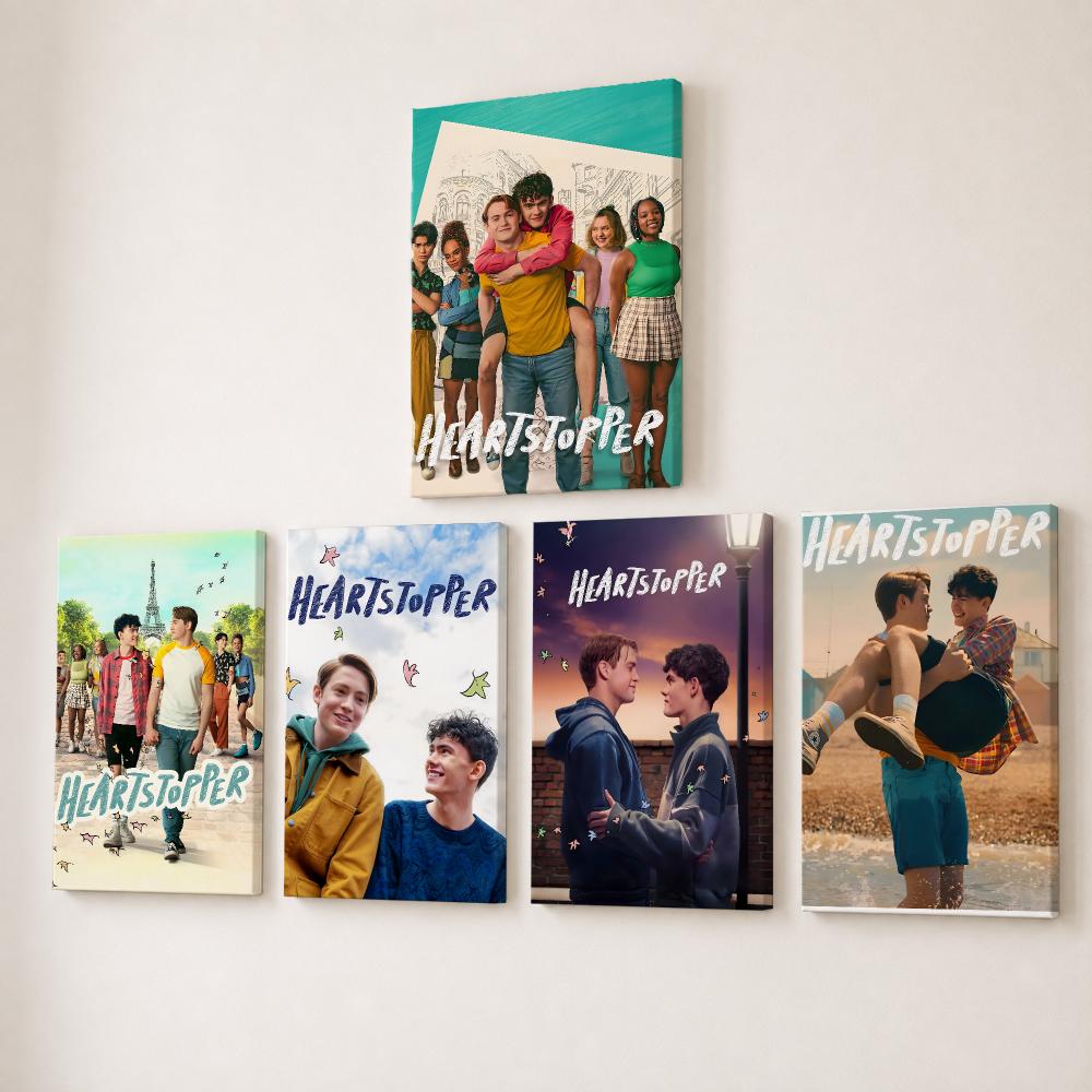 Canvas Wrap Ready - ภาพวาดภาพยนตร์ H-Heartstopper แบบ HD บนผ้าแคนวาส พร้อมกรอบด้านใน