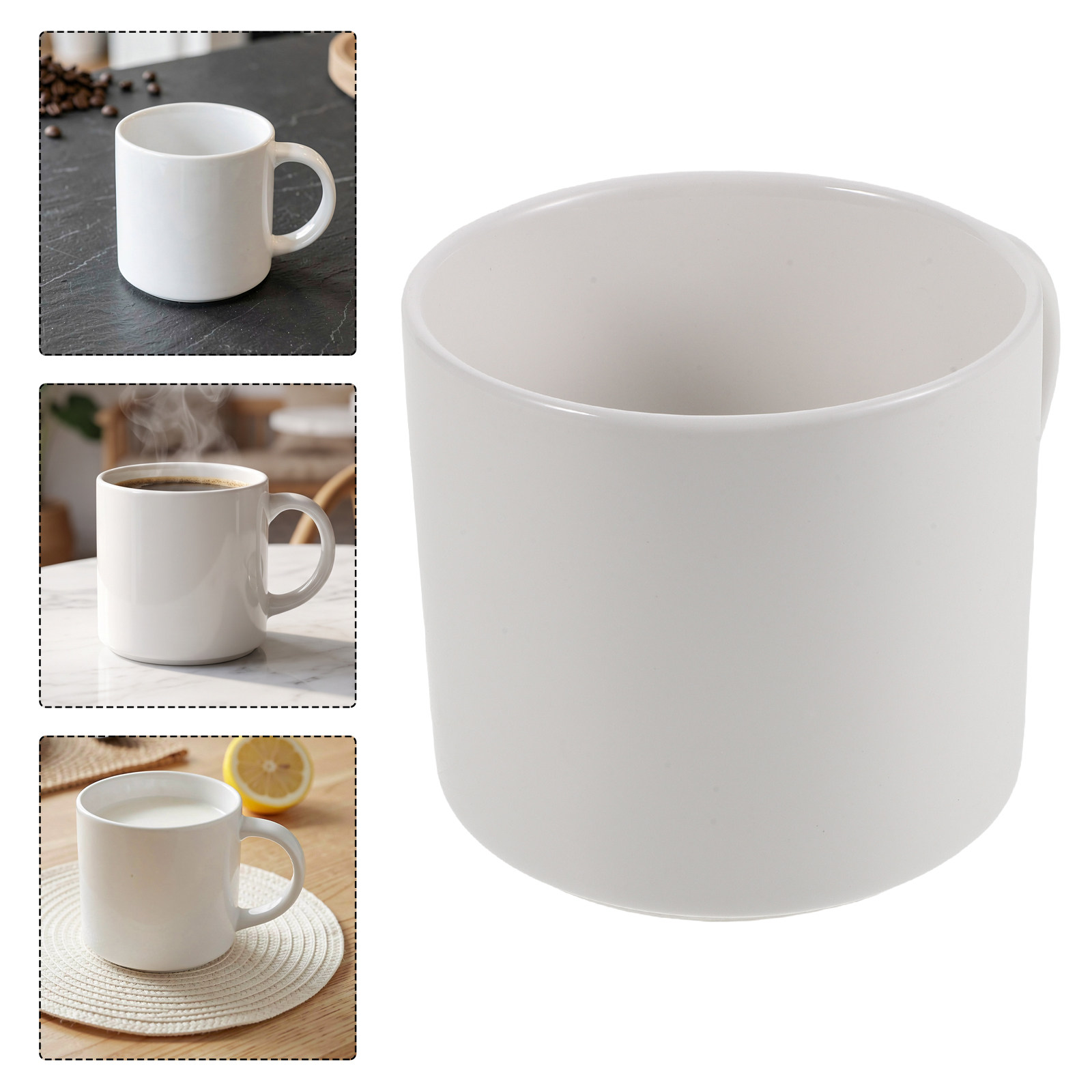 แก้วกาแฟเซรามิกสีขาว 15 ออนซ์  - Sublimation Mug White บทวิจารณ์และราคา