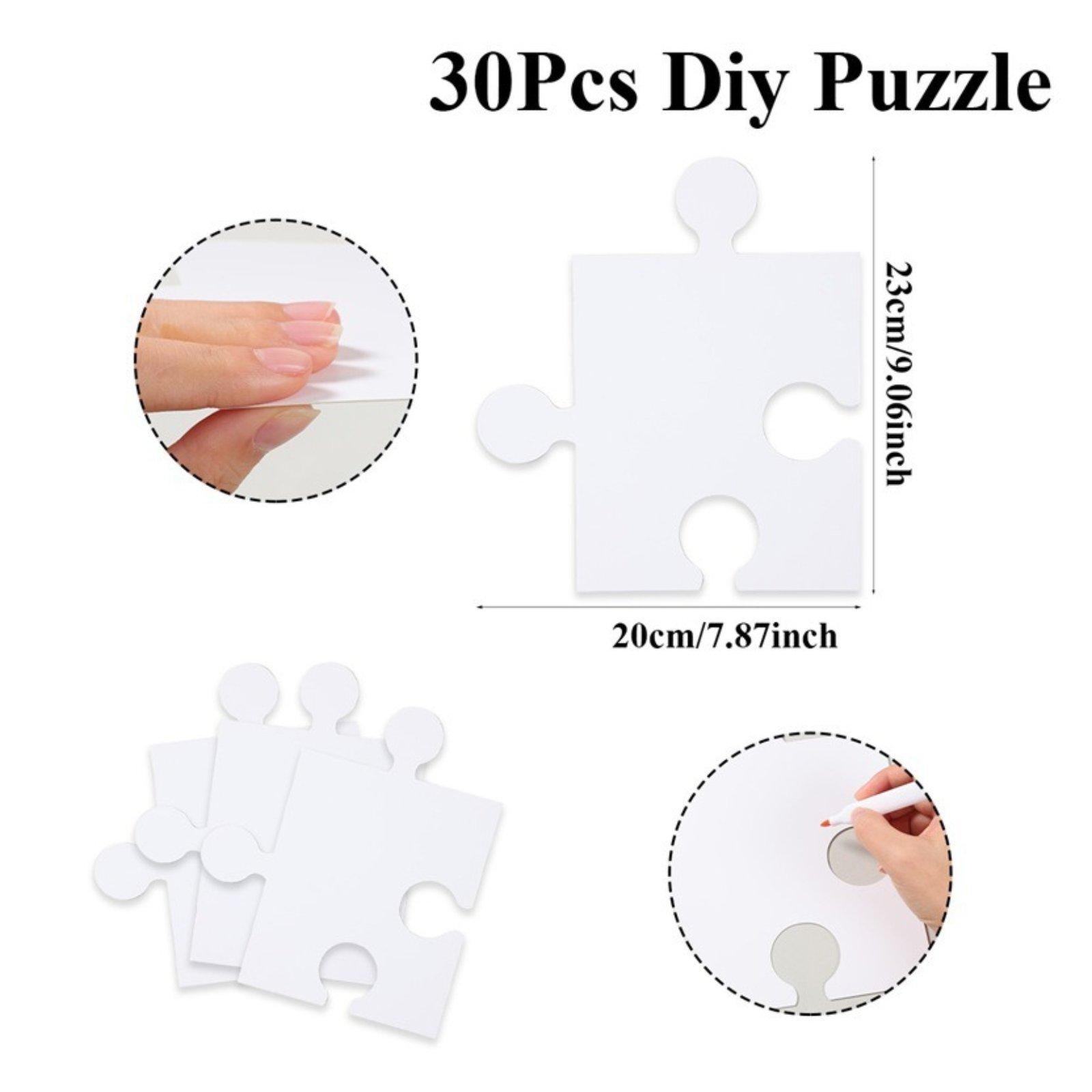 ชุดจิ๊กซอว์กระดาษแข็งสีขาวเปล่ - Puzzle Blank White บทวิจารณ์และราคา