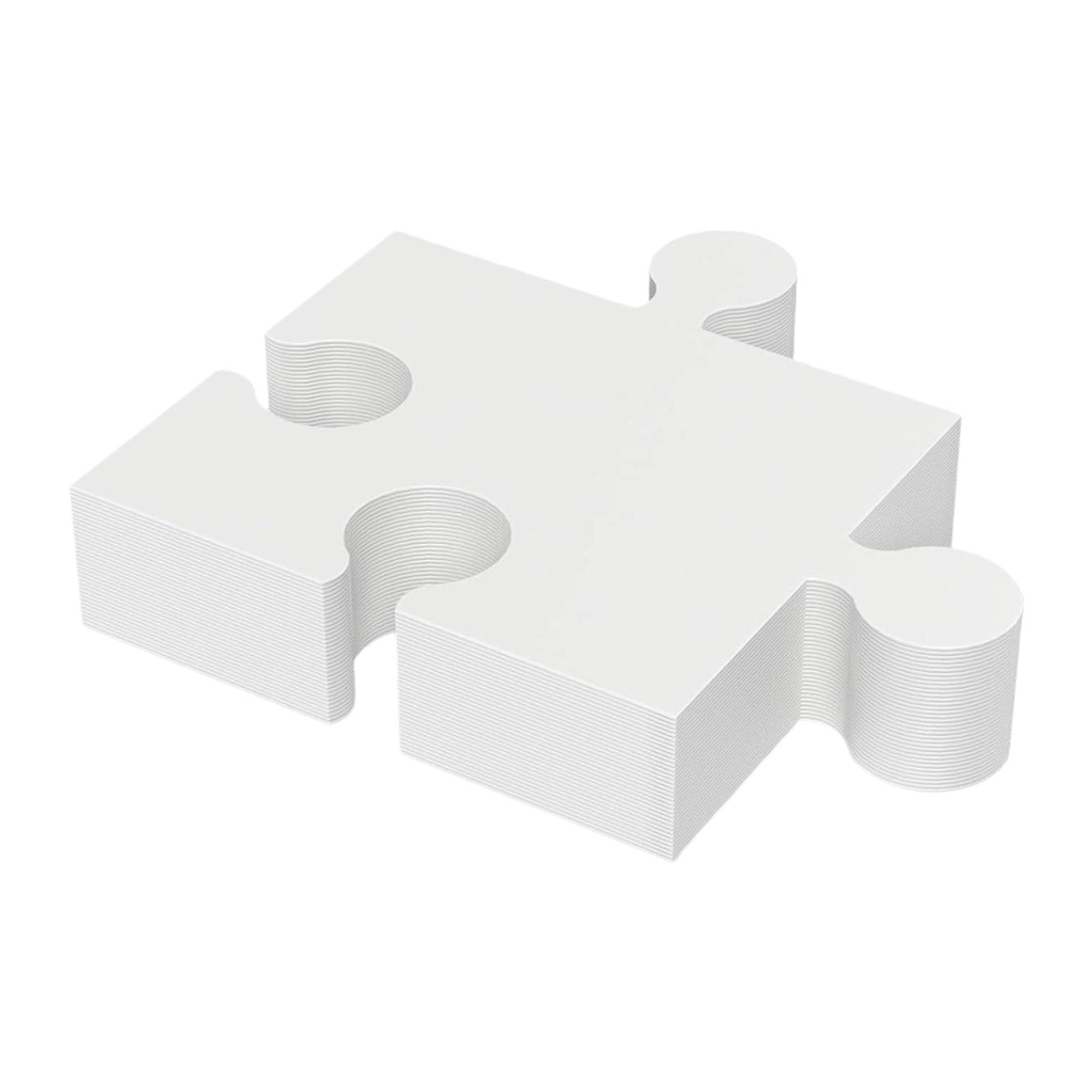 ชุดจิ๊กซอว์กระดาษแข็งสีขาวเปล่ - Puzzle Blank White บทวิจารณ์และราคา