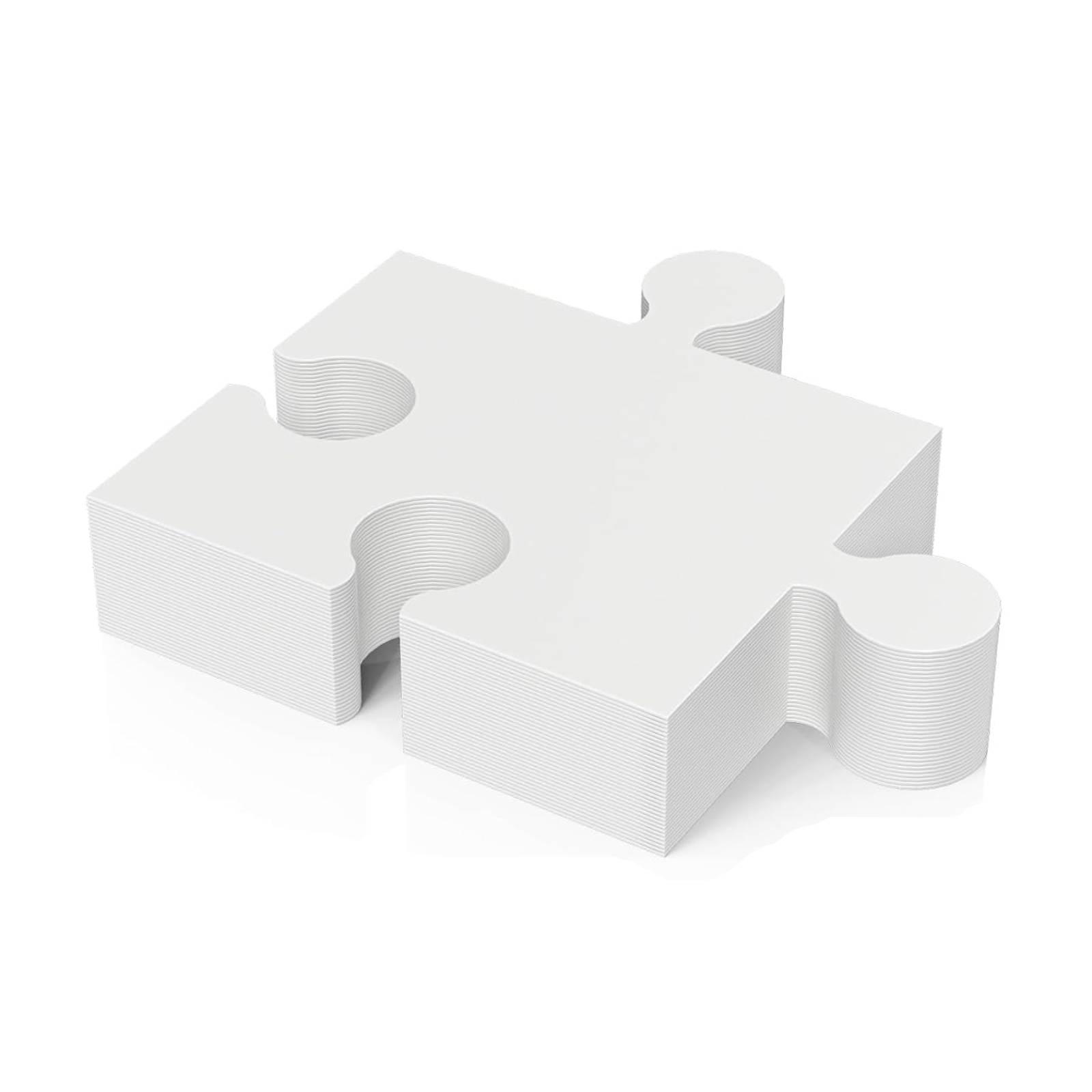 ชุดจิ๊กซอว์กระดาษแข็งสีขาวเปล่ - Puzzle Blank White บทวิจารณ์และราคา