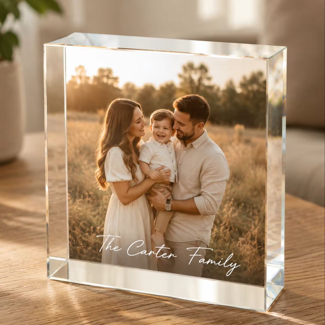บล็อกภาพอะคริลิกสำหรับครอบครัว - Photo Acrylic Block บทวิจารณ์และราคา