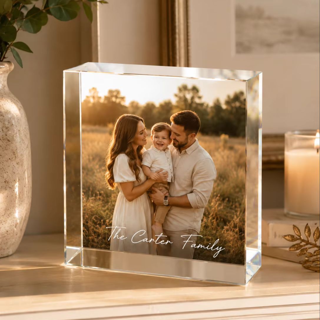 บล็อกภาพอะคริลิกสำหรับครอบครัว - Photo Acrylic Block บทวิจารณ์และราคา