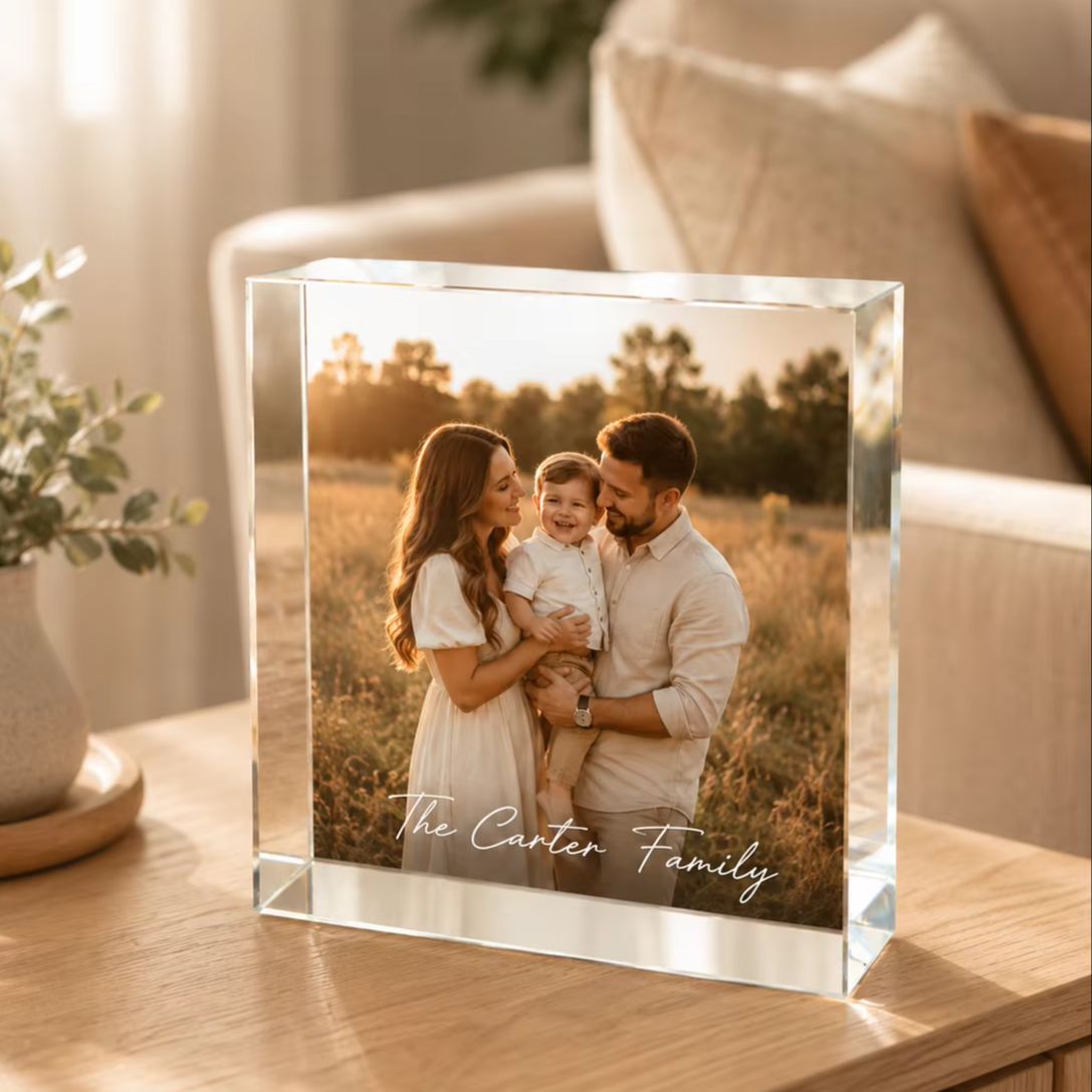 บล็อกภาพอะคริลิกสำหรับครอบครัว - Photo Acrylic Block บทวิจารณ์และราคา