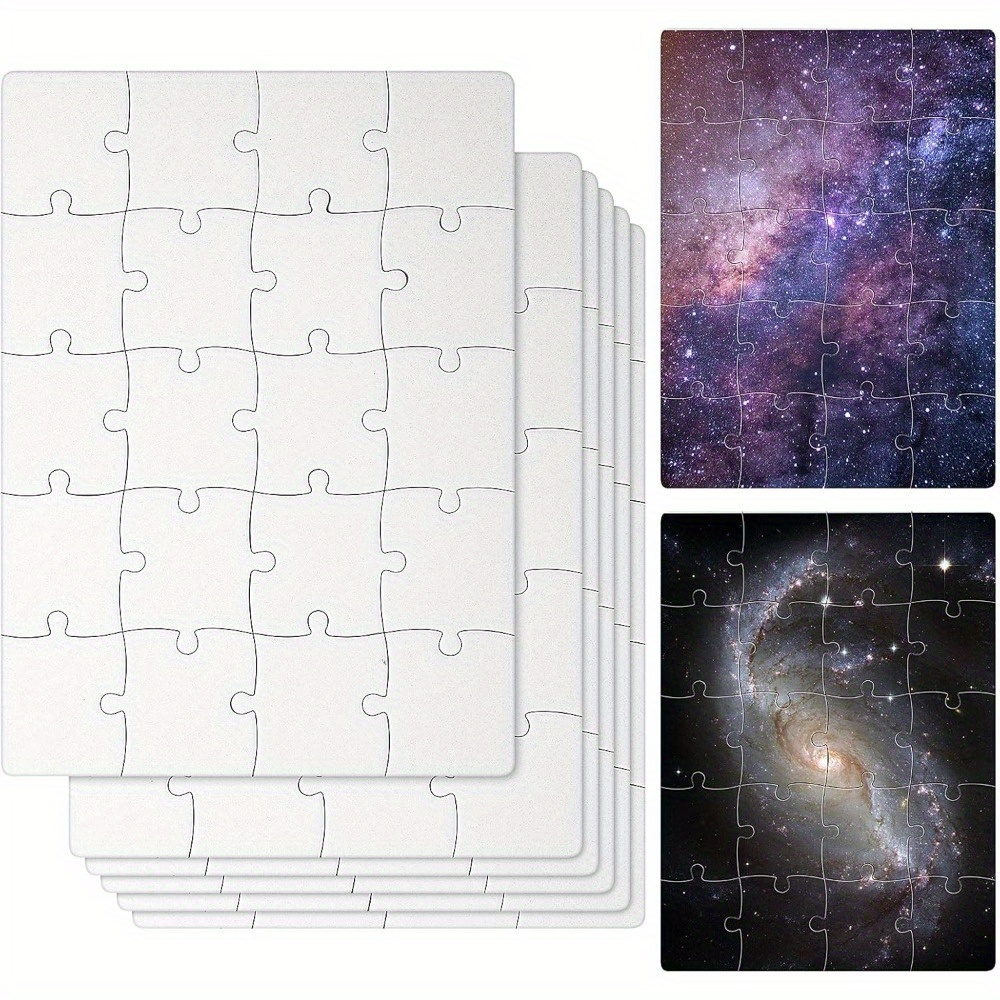 ปริศนาเปล่าระเหิด 6 ชิ้น - ชิ้ - Puzzle Blank White บทวิจารณ์และราคา