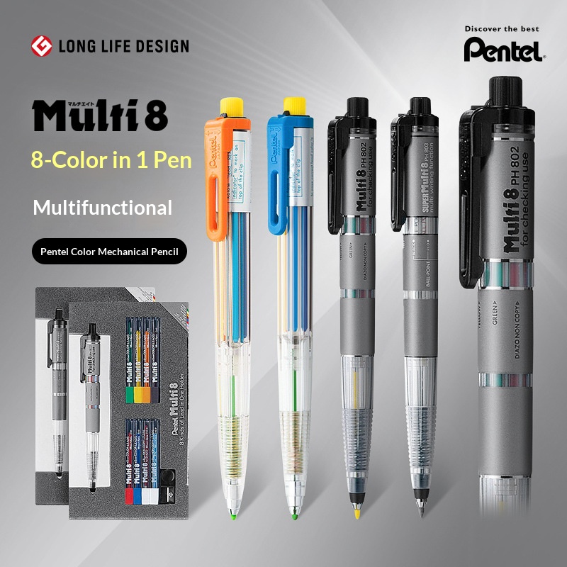 เพนเทล มัลติ 8 ดินสอกดสีอเนกปร - Staedtler Pencil Lumocolor บทวิจารณ์และราคา
