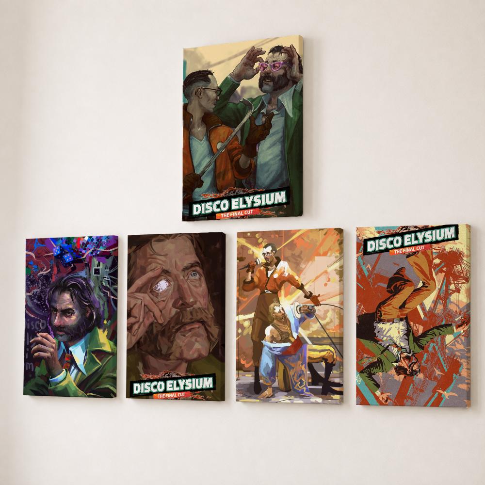 ภาพวาดวิดีโอเกม D-Disco Elysiu - Canvas Wrap Ready บทวิจารณ์และราคา