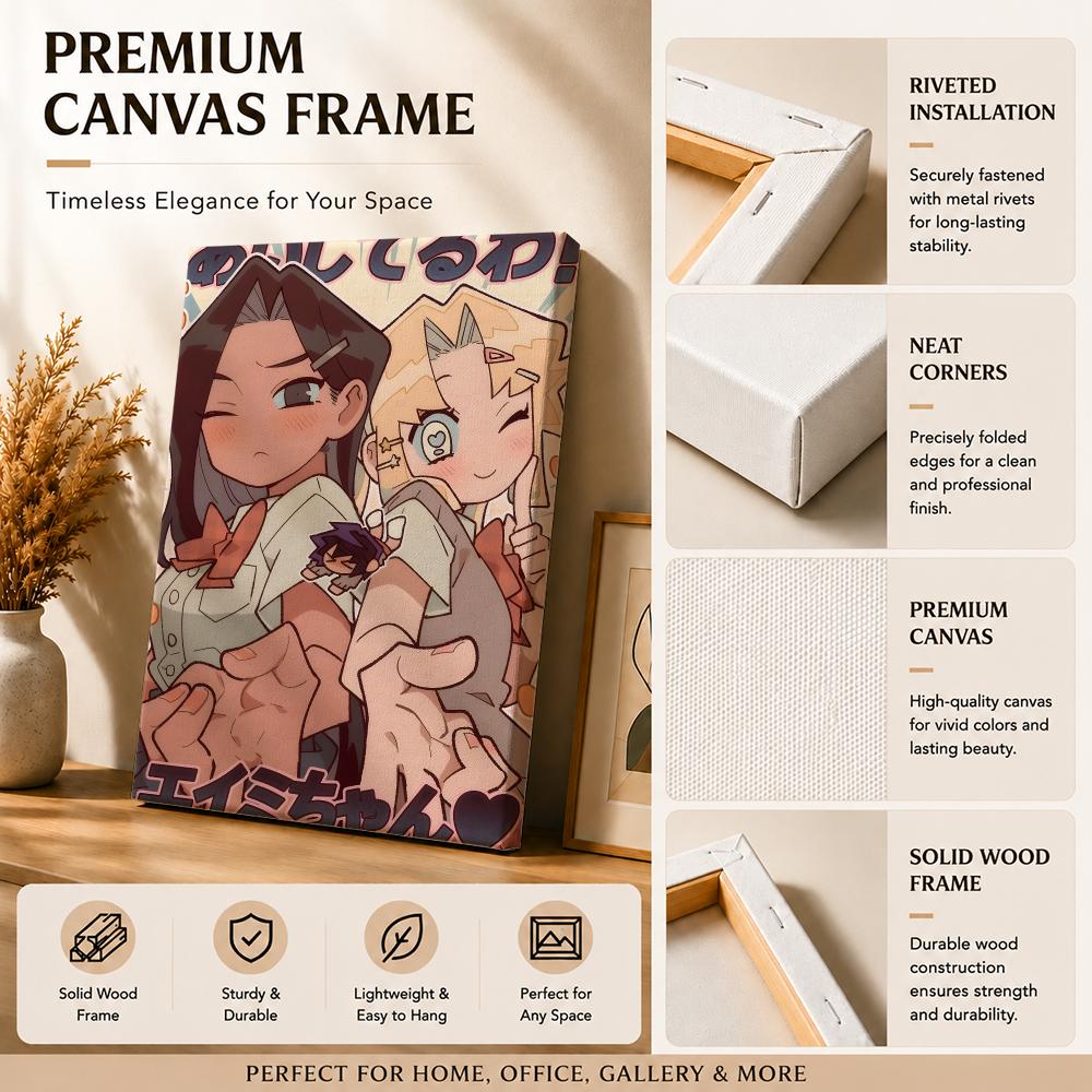 ภาพวาดลายเส้นตัวการ์ตูนอนิเมะ  - Canvas Wrap Ready บทวิจารณ์และราคา